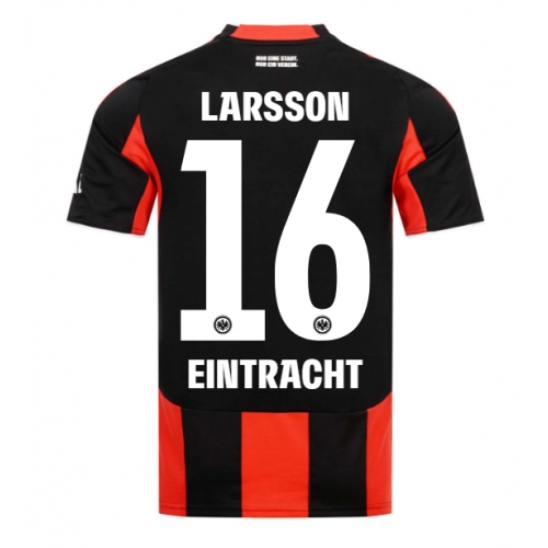 Billige Fotballdrakt Eintracht Frankfurt Hugo Larsson #16 Replika Hjemmedrakt 2025-26 Kortermet Billige Fotballdrakt Eintracht Frankfurt Hugo Larsson #16 Replika Hjemmedrakt 2025-26 Kortermet